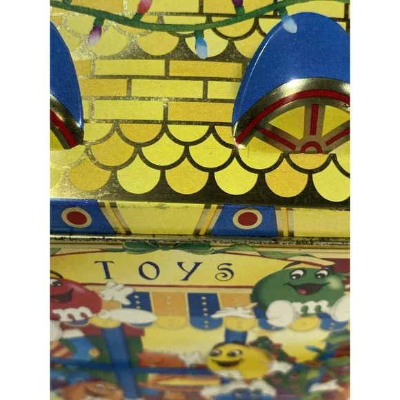 1996 M&M's Tins Christmas Village Series Toy Shop and Diner #3 & 4 - Picture 2 of 10